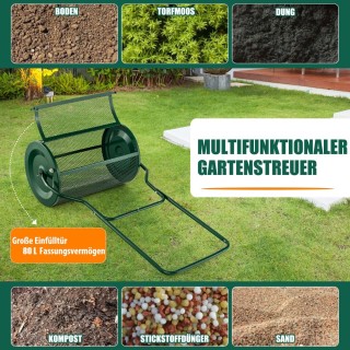 Costway Πολυλειτουργικός Διανομέας Κήπου 60,5 εκ. για Ομοιόμορφη Λ... Costway Πολυλειτουργικός Διανομέας Κήπου 60,5 εκ. για Ομοιόμορφη Λ...