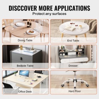 VEVOR Προστατευτικό Τραπεζιού 42 Στρογγυλό Διάφανο 2.0mm YXPVCZB42... VEVOR Προστατευτικό Τραπεζιού 42 Στρογγυλό Διάφανο 2.0mm YXPVCZB42...