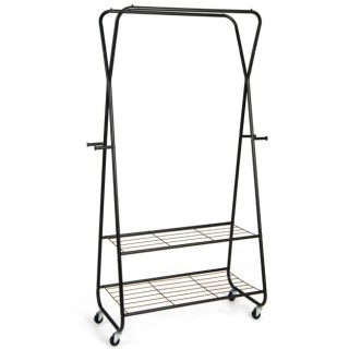 Τροχήλατη Μεταλλική Κρεμάστρα Ρούχων Δαπέδου COSTWAY JZ10113DK Τροχήλατη Μεταλλική Κρεμάστρα Ρούχων Δαπέδου COSTWAY JZ10113DK