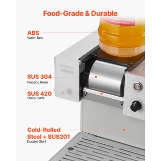 VEVOR Μηχανή Παρασκευής Νιφάδων Πάγου 80KG/24H, Ηλεκτρική Μηχανή Θρ...