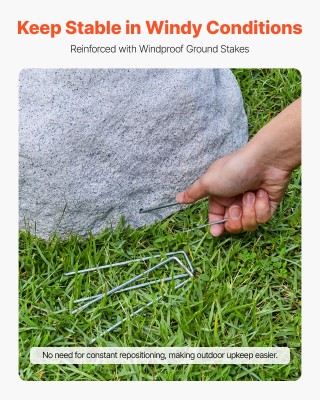 VEVOR Πλαστικός Βράχος Εξωτερικού Χώρου, Ρεαλιστική Υφή, Μέγεθος: 1...