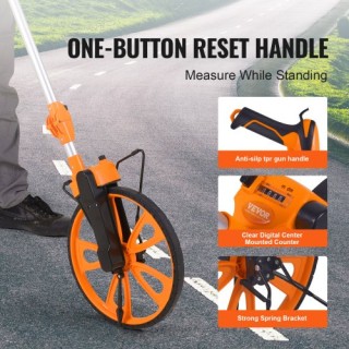 Ρόδα Μέτρησης VEVOR, Διάμετρος 317.5mm, Τηλεσκοπική 959.1-520mm, Μέ... Ρόδα Μέτρησης VEVOR, Διάμετρος 317.5mm, Τηλεσκοπική 959.1-520mm, Μέ...