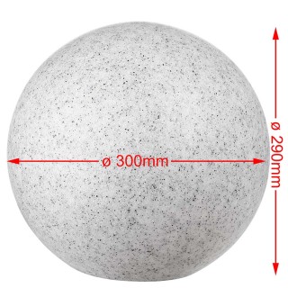 BAKAJI  Λάμπα Σφαίρα Κήπου 30εκ Φωτισμός Εξωτερικού Χώρου Σύνδεση E...