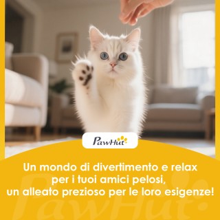 PawHut Ψηλό Δέντρο Γρατζουνίσματος για Γάτες 103,5 εκ. με Κρεβάτι κ...