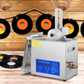 VEVOR  Σετ Καθαρισμού Δίσκων Βινυλίου με Υπερήχους 6L και Στεγνωτήρ...