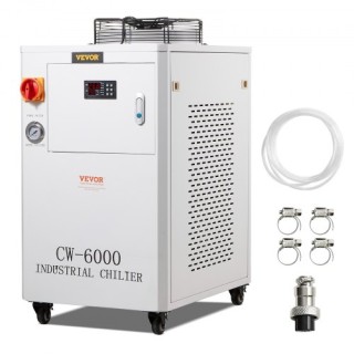 VEVOR Βιομηχανικός Ψύκτης Νερού CW-6000 15L 65L/min με Συμπιεστή G... VEVOR Βιομηχανικός Ψύκτης Νερού CW-6000 15L 65L/min με Συμπιεστή G...