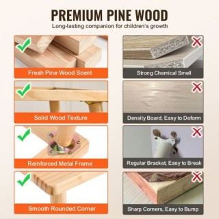 VEVOR  Παιδικό Τραπέζι Αισθητηριακού Παιχνιδιού με Καρέκλα και 2 Κά...