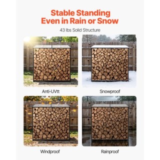 VEVOR Υπόστεγο Ξυλείας με Κεκλιμένη Στέγη, Μεταλλική Αποθήκη Ξύλων ... VEVOR Υπόστεγο Ξυλείας με Κεκλιμένη Στέγη, Μεταλλική Αποθήκη Ξύλων ...