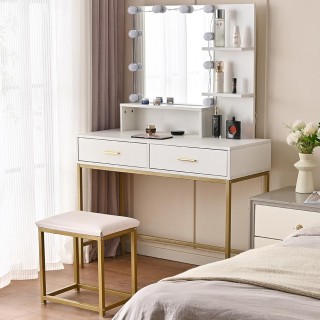 Shally Dogan Τουαλέτα Trucco Sofia με Καθρέφτη και Σκαμπό Φώτα Led... Shally Dogan Τουαλέτα Trucco Sofia με Καθρέφτη και Σκαμπό Φώτα Led...