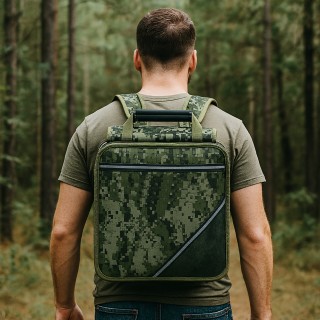 BAKAJI Σακίδιο Ψυγείο 18L Χακί για Κάμπινγκ Παραλία Πικνίκ Πεζοπορί...