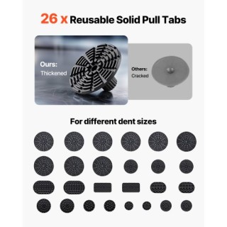 VEVOR Σετ Εργαλείων Αφαίρεσης Χτυπήματος, 61 τεμ - Χωρίς Βαφή, με Α...