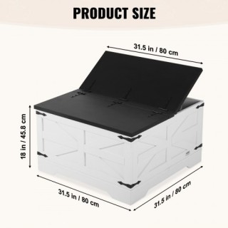 VEVOR Τραπέζι Καφέ Αγροικίας 31,5 με Αποθηκευτικό Χώρο Γκρι & Λευκ... VEVOR Τραπέζι Καφέ Αγροικίας 31,5 με Αποθηκευτικό Χώρο Γκρι & Λευκ...