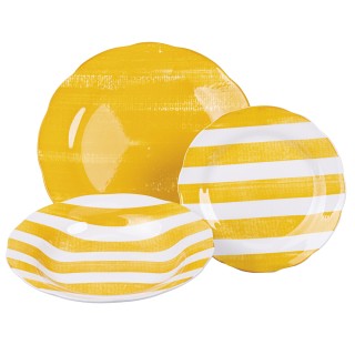 Villa DEste  Σετ πιάτων 18 τεμαχίων από πορσελάνη, 6 θέσεις τραπεζι...