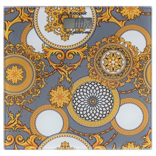 Kooper Ψηφιακή ζυγαριά μπάνιου από σκληρυμένο γυαλί Baroque Kooper ...