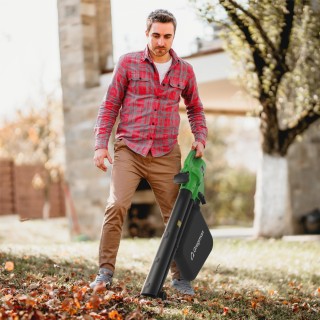 Gregman Ηλεκτρικός Φυσητήρας & Σκούπα Φύλλων με Ενσωματωμένο Θρυμμα...