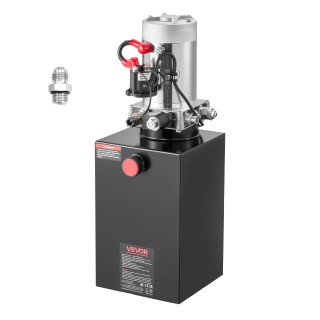 VEVOR Υδραυλική Μονάδα 15L, Αντλία Μονοδραστηρικής Ανατρεπόμενης Ρυ...