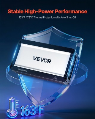 VEVOR Τετρακάναλος Γεφυρώσιμος Ενισχυτής Αυτοκινήτου, Class D, έως ...