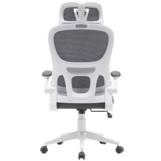 BAKAJI Καρέκλα Γραφείου Ύφασμα Αντιιδρωτικό Γκρι Λευκή Δομή Πολυθρ... BAKAJI Καρέκλα Γραφείου Ύφασμα Αντιιδρωτικό Γκρι Λευκή Δομή Πολυθρ...