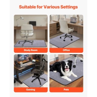 VEVOR Ματ Καρέκλας 36 x 48 ιντσών για Σκληρά Δάπεδα με Επιφάνεια Κο...