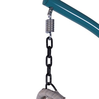 Galileo Κουνιστή Καρέκλα Αυγό με Ανθρακοχάλυβα Σκελετό και Μαλακό Γ...