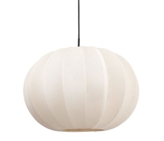 Ostaria Κρεμαστό Φωτιστικό Μεταλλικό Βαμβακερό Moon Μπεζ -37532