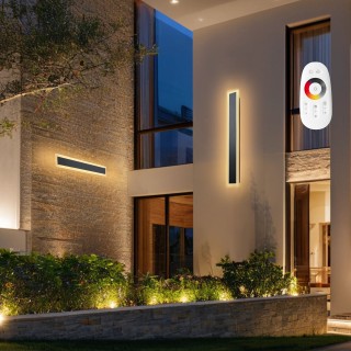 VEVOR Δίχρωμο Εξωτερικό Φωτιστικό Τοίχου 600mm - Ρυθμιζόμενη Θερμοκ...