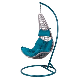 Galileo Κουνιστή Καρέκλα Αυγό με Ανθρακοχάλυβα Σκελετό και Μαλακό Γ...