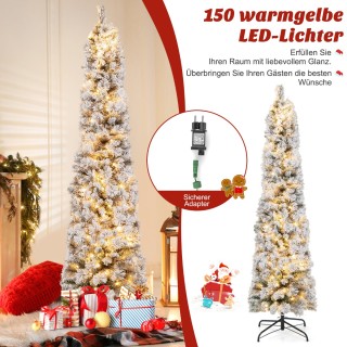 Costway Χριστουγεννιάτικο Δέντρο με Χιονισμένη Όψη και Ζεστό Φωτισ... Costway Χριστουγεννιάτικο Δέντρο με Χιονισμένη Όψη και Ζεστό Φωτισ...