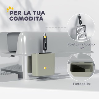 PawHut Λεκάνη για Γάτες με Σκαλοπάτι, Φτυαράκι και Κουτί Αποθήκευση... PawHut Λεκάνη για Γάτες με Σκαλοπάτι, Φτυαράκι και Κουτί Αποθήκευση...