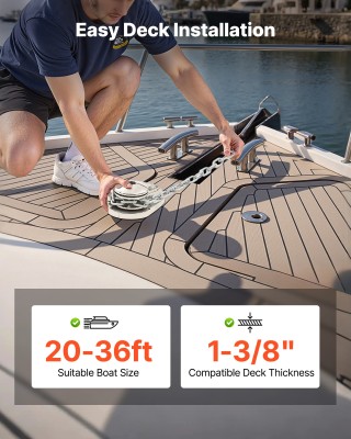 VEVOR Κάθετος Ηλεκτρικός Βίντζι Άγκυρας 12V, 1100W, για Αλυσίδα & Σ...