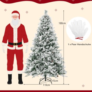 Costway Τεχνητό Χριστουγεννιάτικο Δέντρο 180 εκ. με Χιόνι, 8 Λειτο... Costway Τεχνητό Χριστουγεννιάτικο Δέντρο 180 εκ. με Χιόνι, 8 Λειτο...