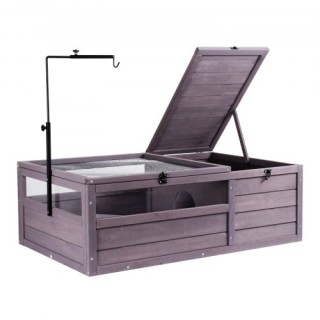 VEVOR Ξύλινο Σπίτι Χελώνας Εσωτερικού & Εξωτερικού Χώρου 2 Δωματίω... VEVOR Ξύλινο Σπίτι Χελώνας Εσωτερικού & Εξωτερικού Χώρου 2 Δωματίω...