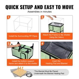 VEVOR  Υπερυψωμένο Θερμαινόμενο Σπίτι Γάτας με Θερμαινόμενο Μαξιλάρ...