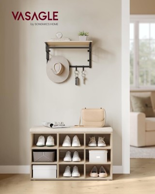 Πάγκος Παπουτσιών VASAGLE με Κάθισμα και 9 Θέσεις Αποθήκευσης  Πάγκος Παπουτσιών VASAGLE με Κάθισμα και 9 Θέσεις Αποθήκευσης 