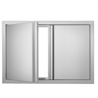 Πόρτα BBQ VEVOR 774x532 mm, Ανοξείδωτη Διπλή Πόρτα Κουζίνας Εξωτερι... Πόρτα BBQ VEVOR 774x532 mm, Ανοξείδωτη Διπλή Πόρτα Κουζίνας Εξωτερι...