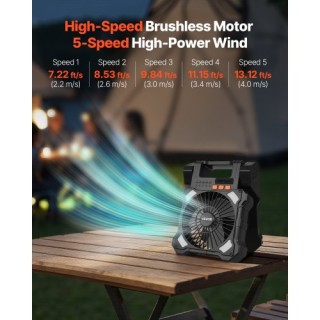 VEVOR Φορητός Ηλιακός Ανεμιστήρας 20000mAh με Φανάρι LED, 5 Ταχυτήτ... VEVOR Φορητός Ηλιακός Ανεμιστήρας 20000mAh με Φανάρι LED, 5 Ταχυτήτ...