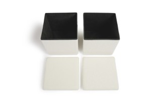 Σετ 3 Κουτιά Αποθήκευσης Teddy Λευκό  8720604886658  Lifa-Living