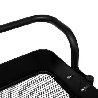 Τροχήλατο Μεταλλικό Τρόλεϊ Κουζίνας 3 Επιπέδων 45 x 36,5 x 86 cm Μα...