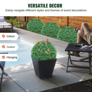Τεχνητά Δεντράκια VEVOR Boxwood, 24” (2 Τεμάχια), Σφαιρικά Φυτά για...