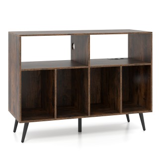 Costway  Σταντ Πικάπ με Σταθμό Φόρτισης & Ράφια Αποθήκευσης Βινυλίο...