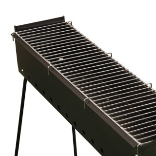 Galileo Πτυσσόμενη ψησταριά για αρνίσια καλαμάκια με κάρβουνο, δομή...