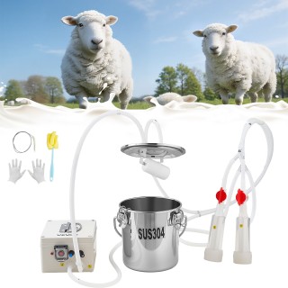 VEVOR Φορητή Ηλεκτρική Μηχανή Άμελξης Κατσικιών με Κάδο Ανοξείδωτο ...