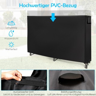 Costway Μεταλλική Ραφιέρα Αποθήκευσης Καυσόξυλων για Εξωτερικό Χώρο... Costway Μεταλλική Ραφιέρα Αποθήκευσης Καυσόξυλων για Εξωτερικό Χώρο...