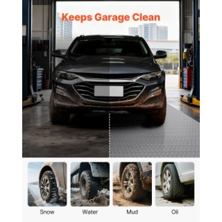 VEVOR Στρώμα Δαπέδου Γκαράζ Ασημί Γκρι, PVC 2.28 x 5.2 μ., Αντιολισ... VEVOR Στρώμα Δαπέδου Γκαράζ Ασημί Γκρι, PVC 2.28 x 5.2 μ., Αντιολισ...