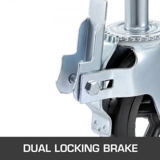 Σετ 4 Ροδάκια Σκαλωσιάς 8x2 με Διπλό Κλείδωμα, Αντοχή 1100lbs/Ρόδα ... Σετ 4 Ροδάκια Σκαλωσιάς 8x2 με Διπλό Κλείδωμα, Αντοχή 1100lbs/Ρόδα ...