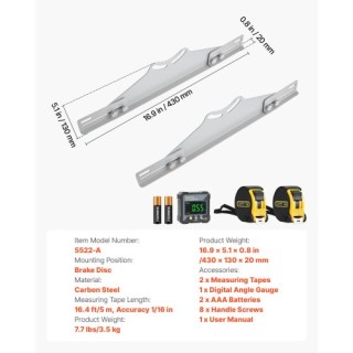 VEVOR Εργαλείο Ευθυγράμμισης Τροχών - Σετ 2 Τεμαχίων Μετρικές Πλάκε... VEVOR Εργαλείο Ευθυγράμμισης Τροχών - Σετ 2 Τεμαχίων Μετρικές Πλάκε...