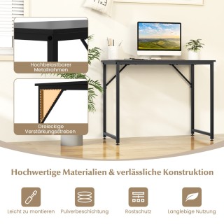 Costway  Πολυλειτουργικό Γραφείο Υπολογιστή με Μεταλλικό Σκελετό κα...