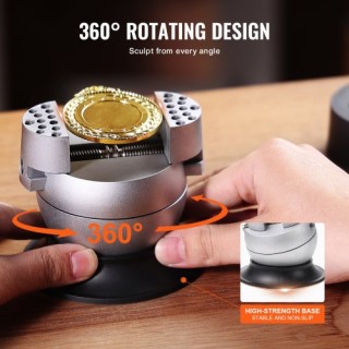 VEVOR Μπάλα Μέγγενη 3, Εργαλείο Χαρακτικής με Περιστροφή 360°, 30 Ε...