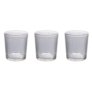 Galileo Σετ 3 Διάφανα Ποτήρια από Γυαλί 270 ml Light Pixel Sibilla ...