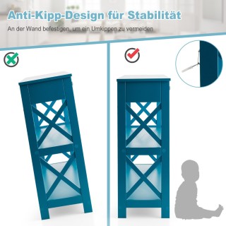 Costway  Κονσόλα με Συρτάρι & 2 Ράφια & Χ-Σχήμα Πόδια 100 x 30 x 80...